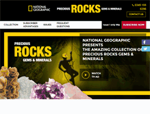 Tablet Screenshot of preciousrockscollection.co.uk